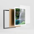 Plakat w ramie 40x50 - Tropikalny Wodospad - wodospad, tropikalny - rama czarna
