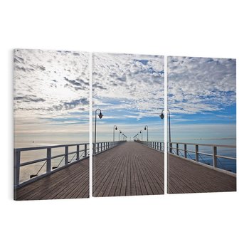 Obraz na płótnie 120x80 - Molo nad Bałtykiem w Gdyni - molo, Gdynia