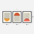 Zestaw obrazy w ramie 30x40 galeria - Graficzne, plakaty, nowoczesne - rama czarna