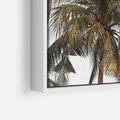 Obraz w ramie 70x50 - Palmy - tęsknota za Hawajami - palmy, Hawaje - rama biała