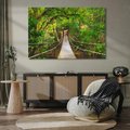 Obraz na płótnie 70x50 - Tajemniczy most w tajskim lesie - Tajlandia, most