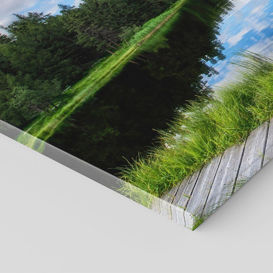 Obraz na płótnie 100x50 - Góry nad jeziorem: Spokój natury - góry, jezioro