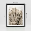 Plakat w ramie 40x50 - Letni Plon - zboże, kłosy zboża - rama czarna
