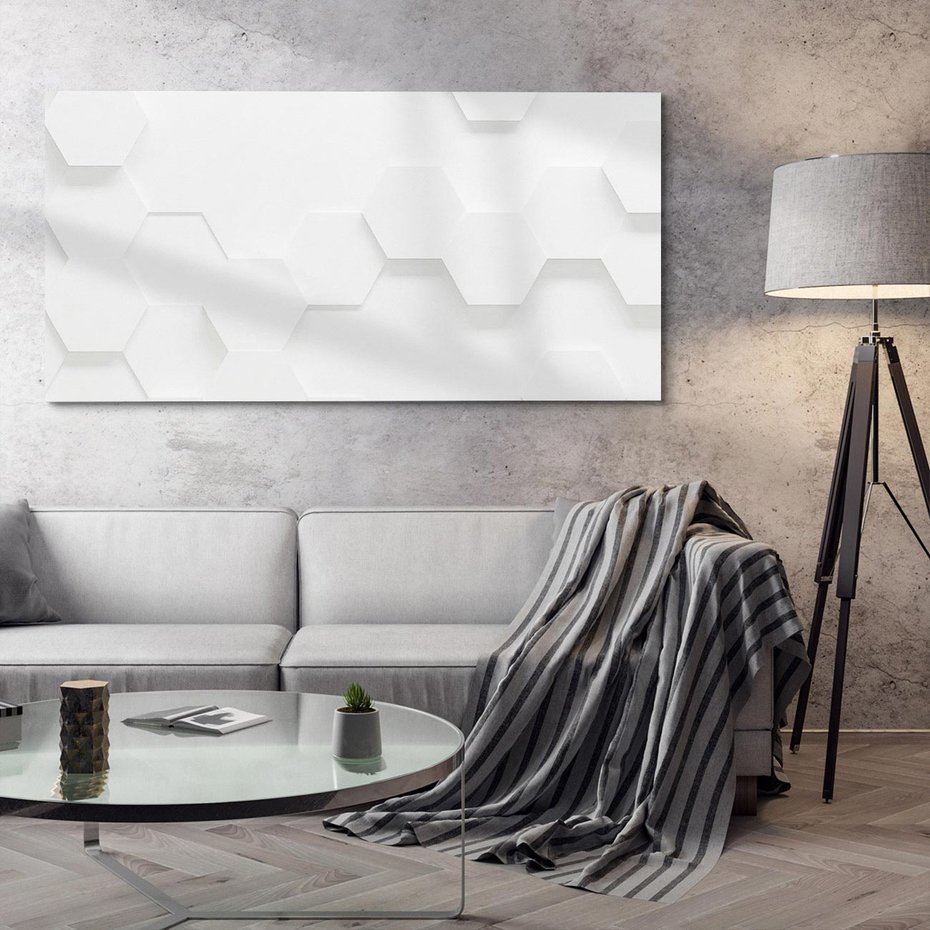 Obraz na płótnie 100x50 - Przestrzenne Zabawy - geometryczne, 3D