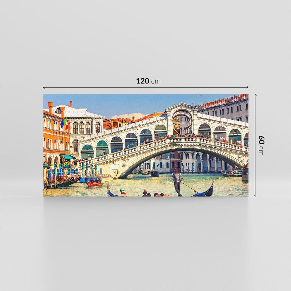 Obraz na płótnie 120x60 - Romantyczna przejażdżka gondolą w Wenecji - Wenecja, gondola