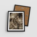 Plakat w ramie 40x50 - Natura Pod Lupą - pień drzewa, przekrój - rama czarna
