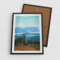 Plakat w ramie 50x70 - Malowniczy Pejzaż - pustynia, pejzaż - rama czarna