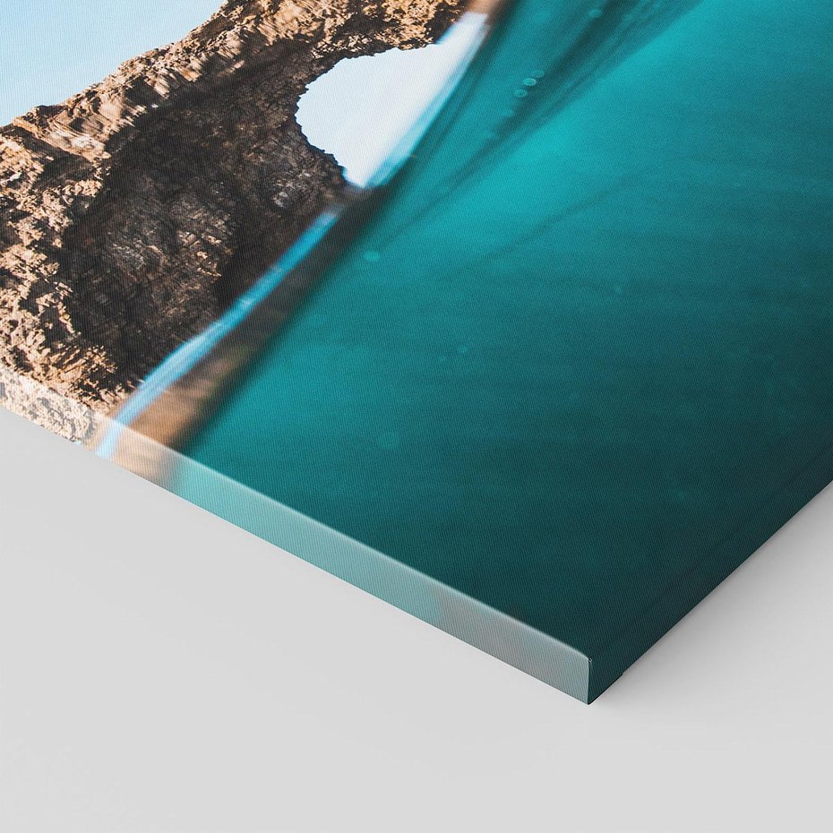 Obraz na płótnie 60x60 - Tajemnicza Podwodna Kraina - fotografia, podwodna jaskinia