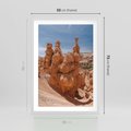 Plakat w ramie 50x70 - Spektakularne Formacje Naturalne - kanion, pustynia - rama biała