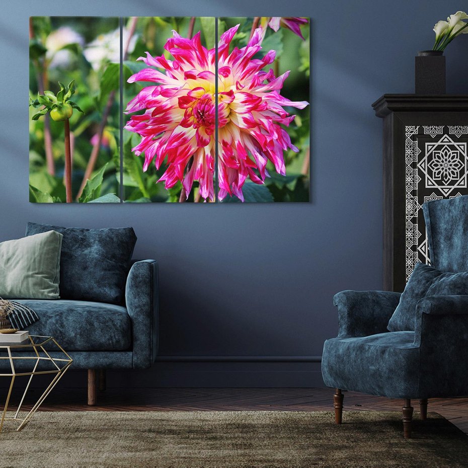 Obraz na płótnie 120x80 - Kwiatowe impresje natury - kwiat, kwiaty