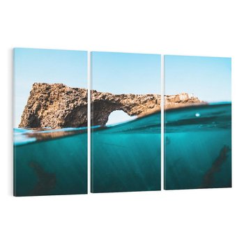 Obraz na płótnie 120x80 - Tajemnicza Podwodna Kraina - fotografia, podwodna jaskinia