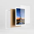 Plakat w ramie 30x40 - Wieża Eiffla w Innej Odsłonie - wieża, Eiffla - rama biała