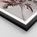 Plakat w ramie 50x70 - Graficzna Elegancja - nowoczesna sztuka, grafika - rama czarna