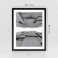Plakat w ramie 40x50 - Architektura 3D - architektura, 3D - rama czarna