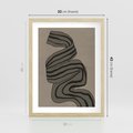 Plakat w ramie 30x40 - Niezwykłe Przesilenia - nowoczesna geometryczna sztuka, loftowe wnętrze - rama drewno