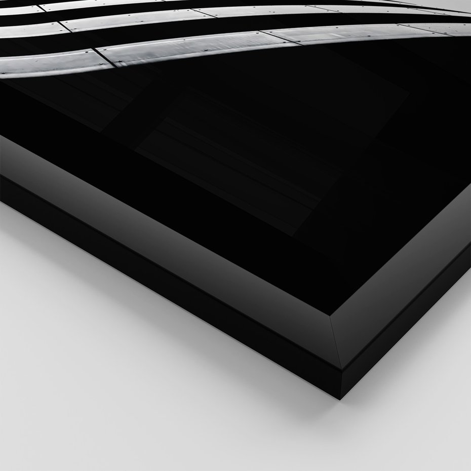 Zestaw obrazy w ramie 30x40 galeria - Architektura, czarno, biały, miasto - rama czarna