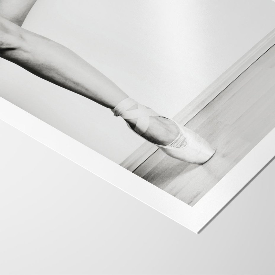 Plakat bez ramy 21x30 - Tańcząca Delikatność - artystyczne zdjęcie, odcienie szarości