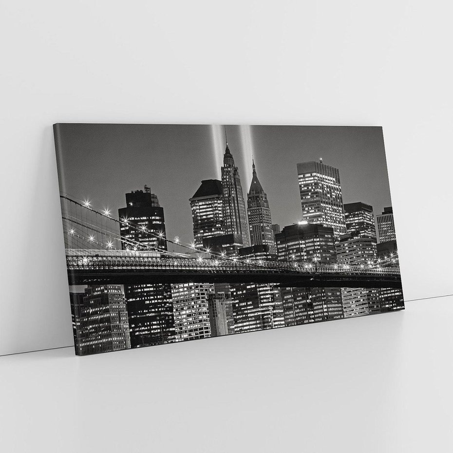 Obraz na płótnie 140x70 - Miasto ożywione nocą - miasto, noc