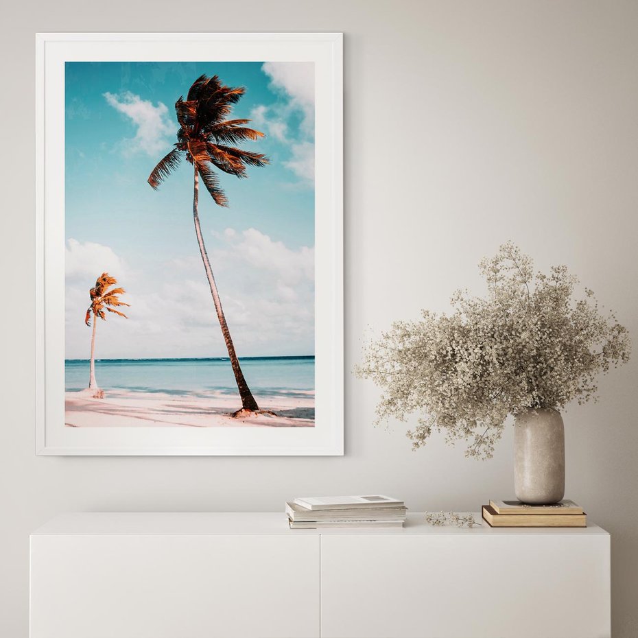 Plakat bez ramy 50x70 - Raj na Ziemi - plaża, ocean