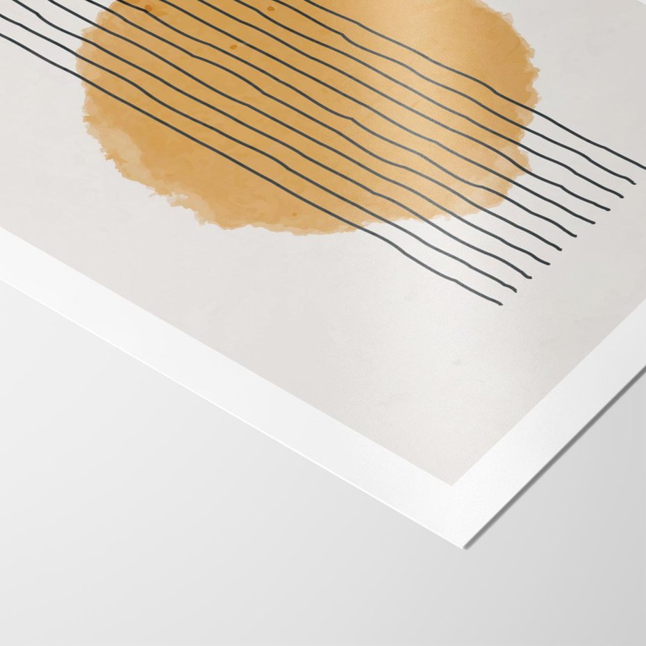 Plakat bez ramy 50x70 - Taniec Emocji - abstrakcyjne akwarelowe plamy, nieregularne kreski