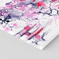 Obraz na płótnie 80x80 - Japońska Serenada: Obraz Azji w Twoim Domu - Japonia, obraz