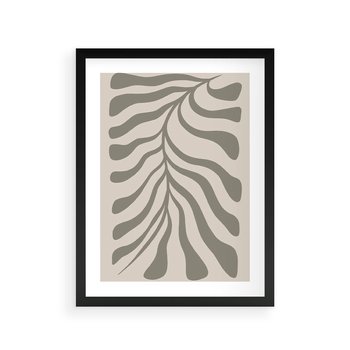 Plakat w ramie 50x70 - Zaklęte Kształty - nowoczesna sztuka, plakat modern - rama czarna