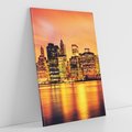 Obraz na płótnie 50x70 - Zachód słońca w Nowym Jorku - Nowy Jork, zachód