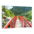 Obraz na płótnie 120x80 - Most do przygody - góry, most
