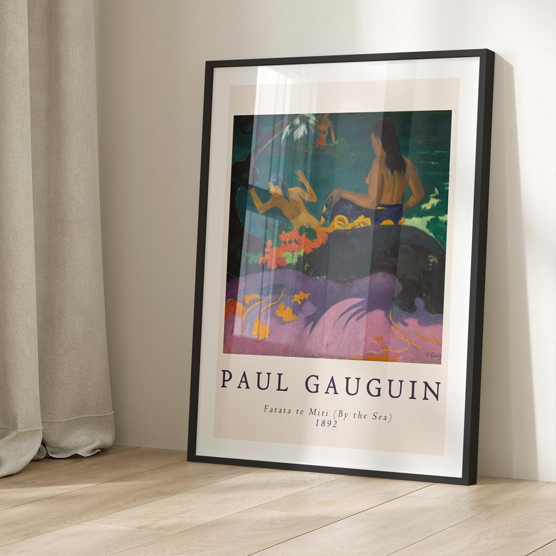 Plakat w ramie 40x50 - Paul Gauguin: Reprodukcja - Paul Gauguin, reprodukcja - rama czarna