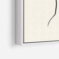 Obraz w ramie 70x100 - Tajemniczy Rytm - kobieta, posąg - rama biała