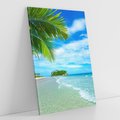 Obraz na płótnie 50x70 - Ucieczka do Raju - wyspa tropikalna, plaża