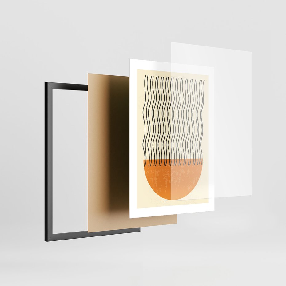 Zestaw obrazy w ramie 30x40 galeria - Graficzne, plakaty, nowoczesne - rama czarna