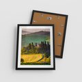 Plakat w ramie 40x50 - Pejzaż w perspektywie - pejzaż, perspektywa - rama czarna