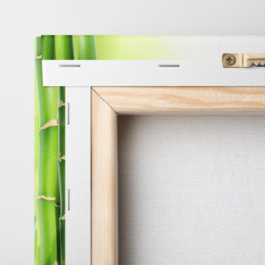 Obraz na płótnie 70x50 - Orchidea, Bambus i Relaks w SPA - orchidea, kwiat