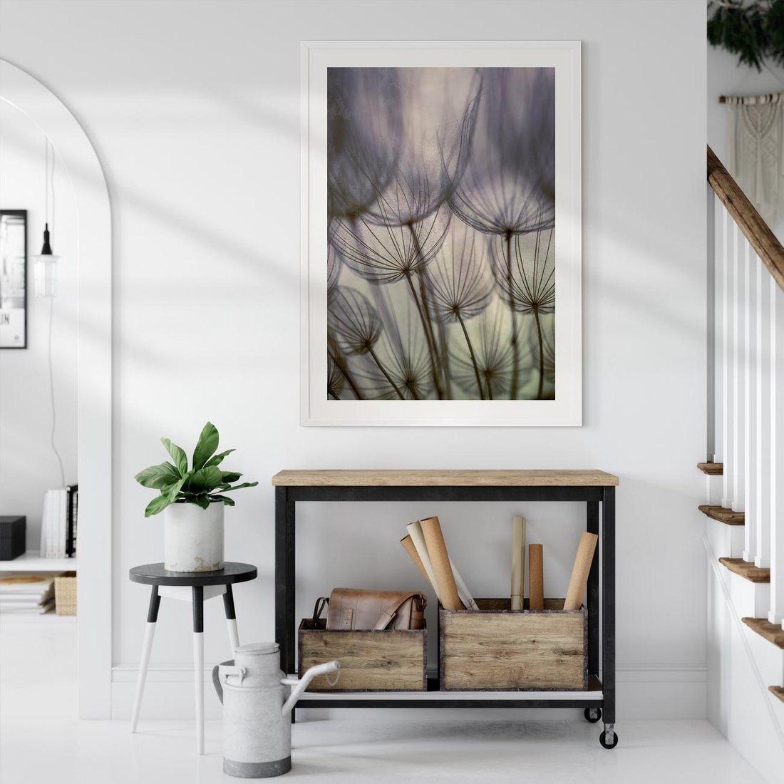 Plakat bez ramy 40x50 - Makro dmuchawiec - piękno drobnych detali - dmuchawce, makro