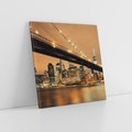 Obraz na płótnie 50x50 - magiczne połączenie miast - most, Nowy Jork