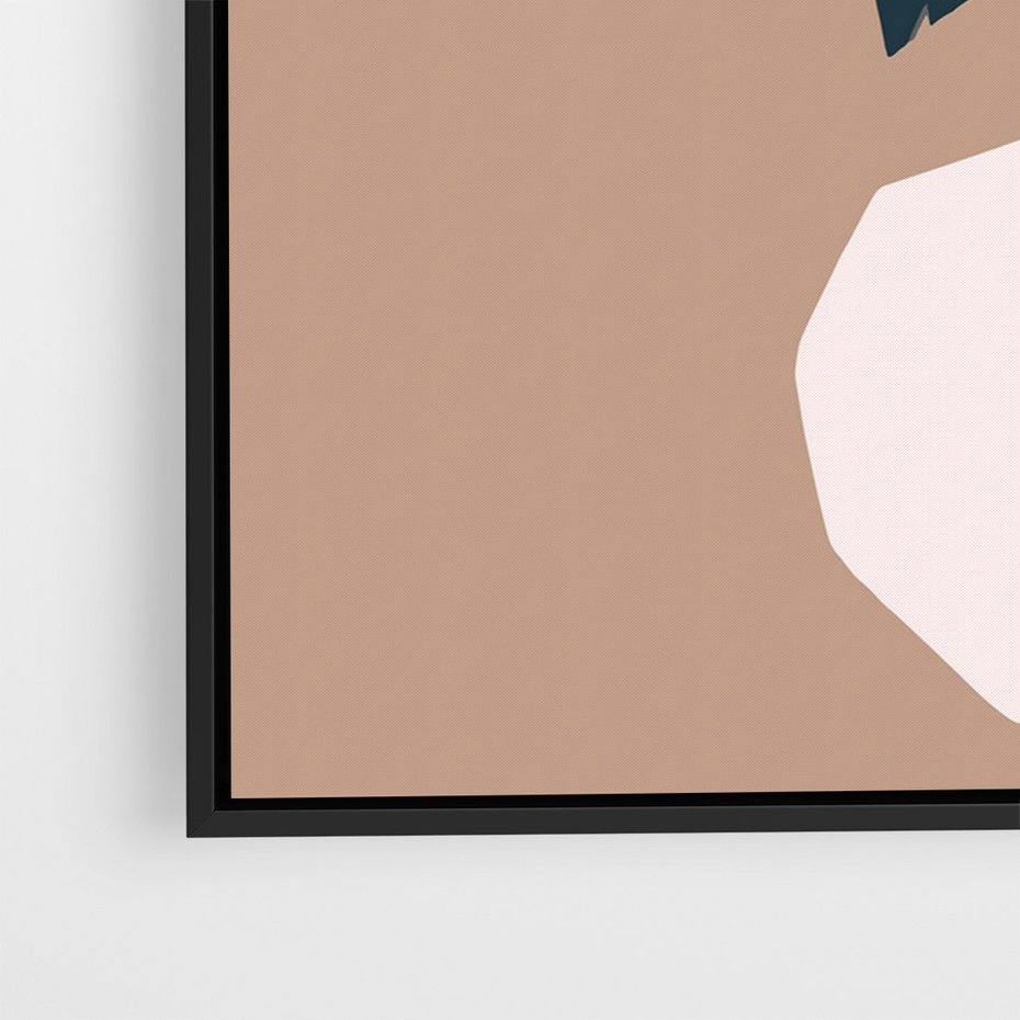 Obraz w ramie 70x100 - Harmonia Boho Ducha - abstrakcyjny obraz, plakat - rama czarna