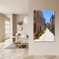 Obraz na płótnie 70x100 - Urok uliczki: perspektywa miasta - uliczka, perspektywa