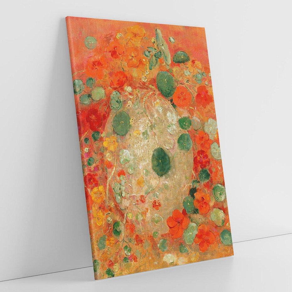 Obraz na płótnie 50x70 - "Nasturcje" (1905) Odilon Redon - Reprodukcja - reprodukcja, obraz na płótnie