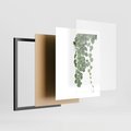 Plakat w ramie 40x50 - Świeżość Natury - liście, zielone - rama czarna