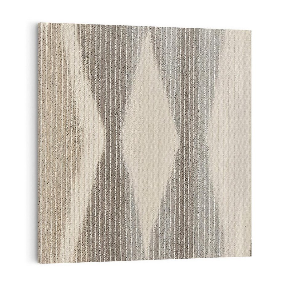 Obraz na płótnie 40x40 - Melancholijny spacer barw - symetryczne, geometryczne