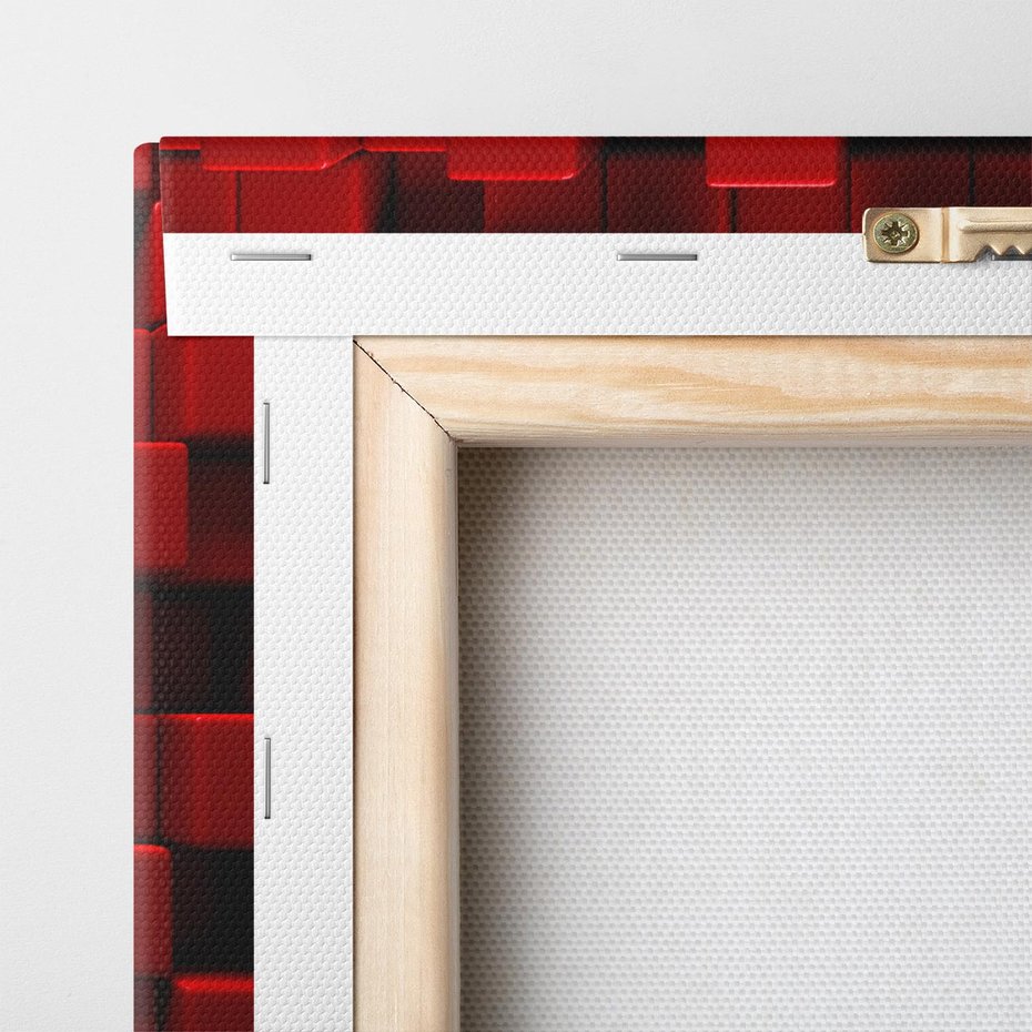 Obraz na płótnie 90x30 - Geometryczne 3D: wizja przestrzeni - geometryczne, 3D