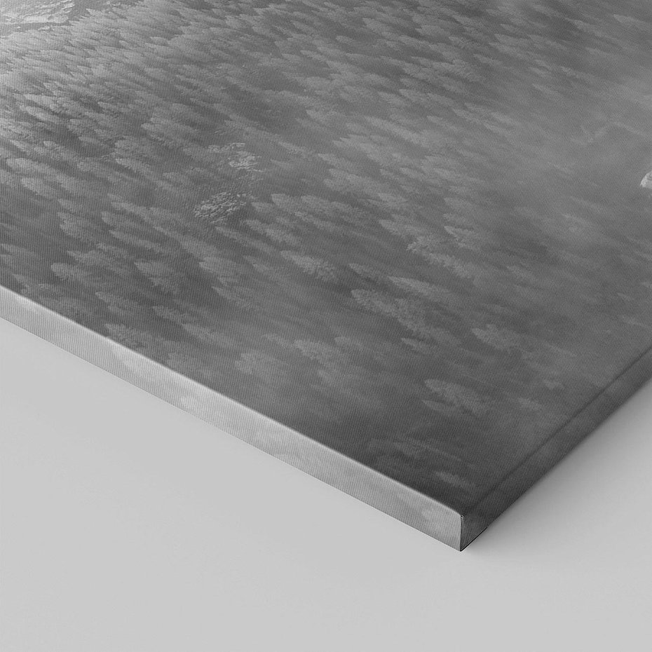 Obraz na płótnie 120x60 - Szare Góry - zamglony krajobraz, las