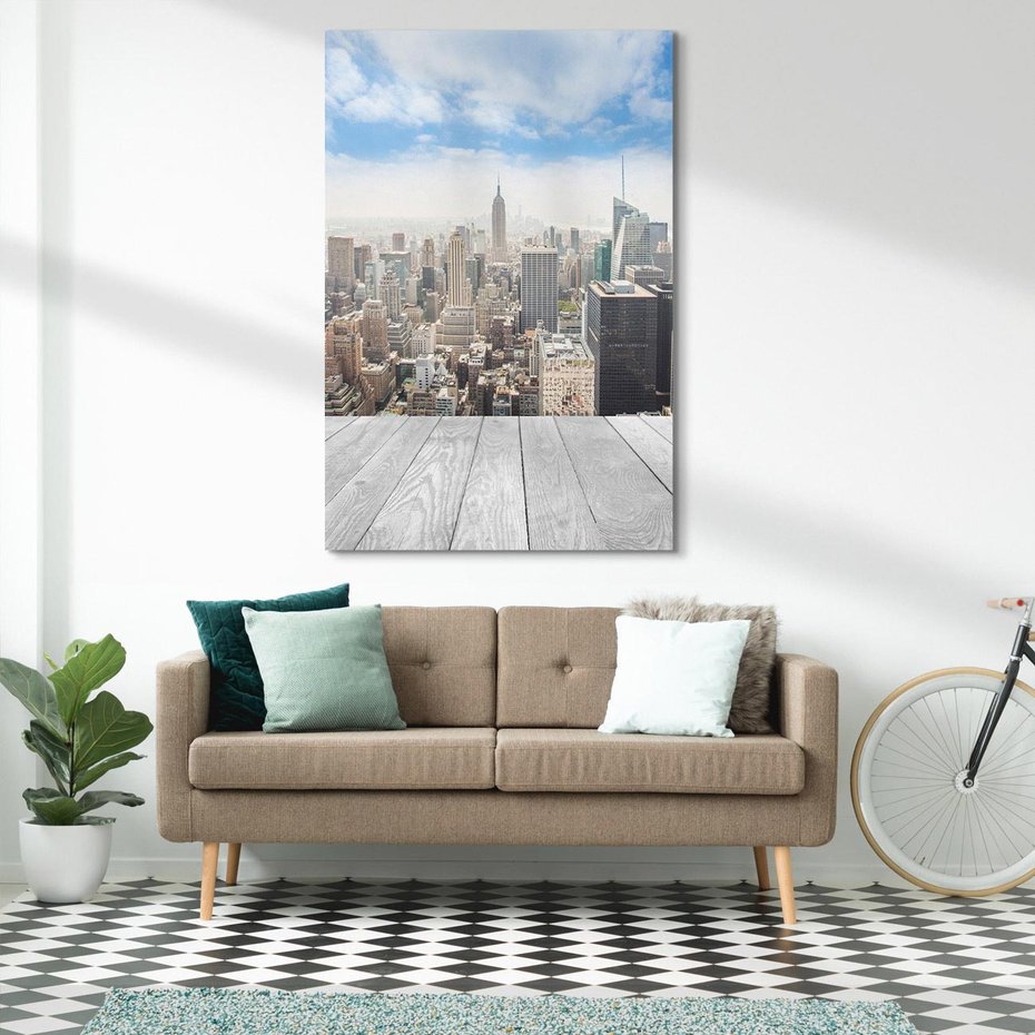Obraz na płótnie 80x120 - Nowojorska energia miejsca - Nowy Jork, miasto