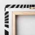 Obraz na płótnie 80x80 - Kolorowa Abstrakcja: Inspiracje Zebry - abstrakcja, 3d
