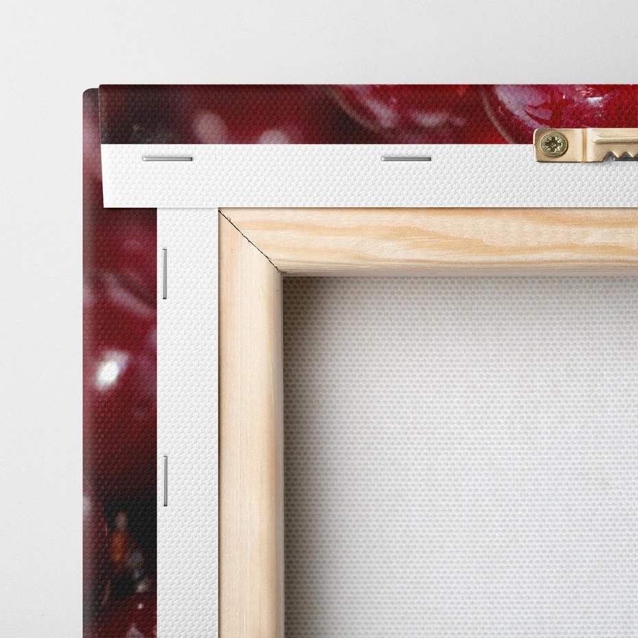 Obraz na płótnie 120x80 - Wiśnie Owocowa Rozkosz - wiśnie, owoce