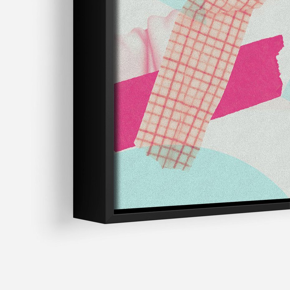 Obraz w ramie 50x70 - Sztuka w Różach - nowoczesna sztuka, kolaż ze zdjęć - rama czarna