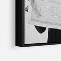 Obraz w ramie 50x50 - Nowe Wiadomości - retro zdjęcie, czarno białe - rama czarna