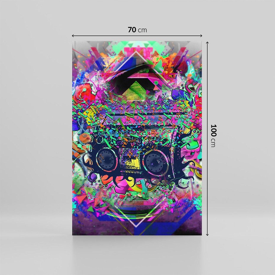 Obraz na płótnie 70x100 - Harmonia Muzyki - grafika, muzyka