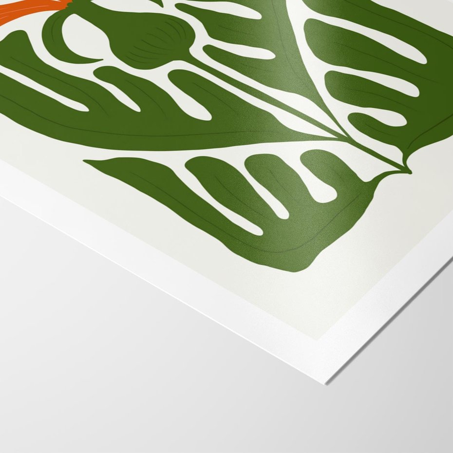 Plakat bez ramy 40x50 - Minimalistyczny Urok Kwiatu - kwiat, sztuka nowoczesna